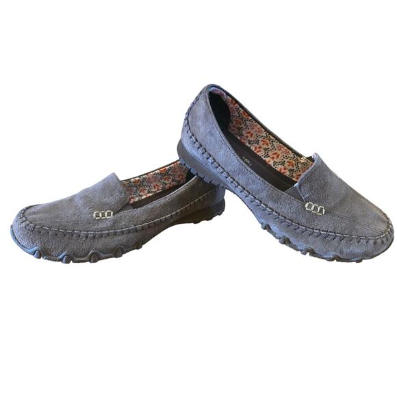 Skechers Relaxed Fit Air-Cooled Memory Foam Brown Suede Slip-On Shoes Size 6.5 - Picture 1 of 11